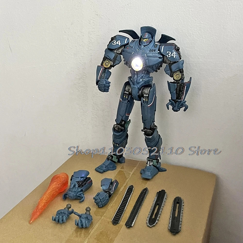 NECA Pacific Rim Gipsy Danger Obsidian Fury LED Mecha Action Figure New Toy Gift
