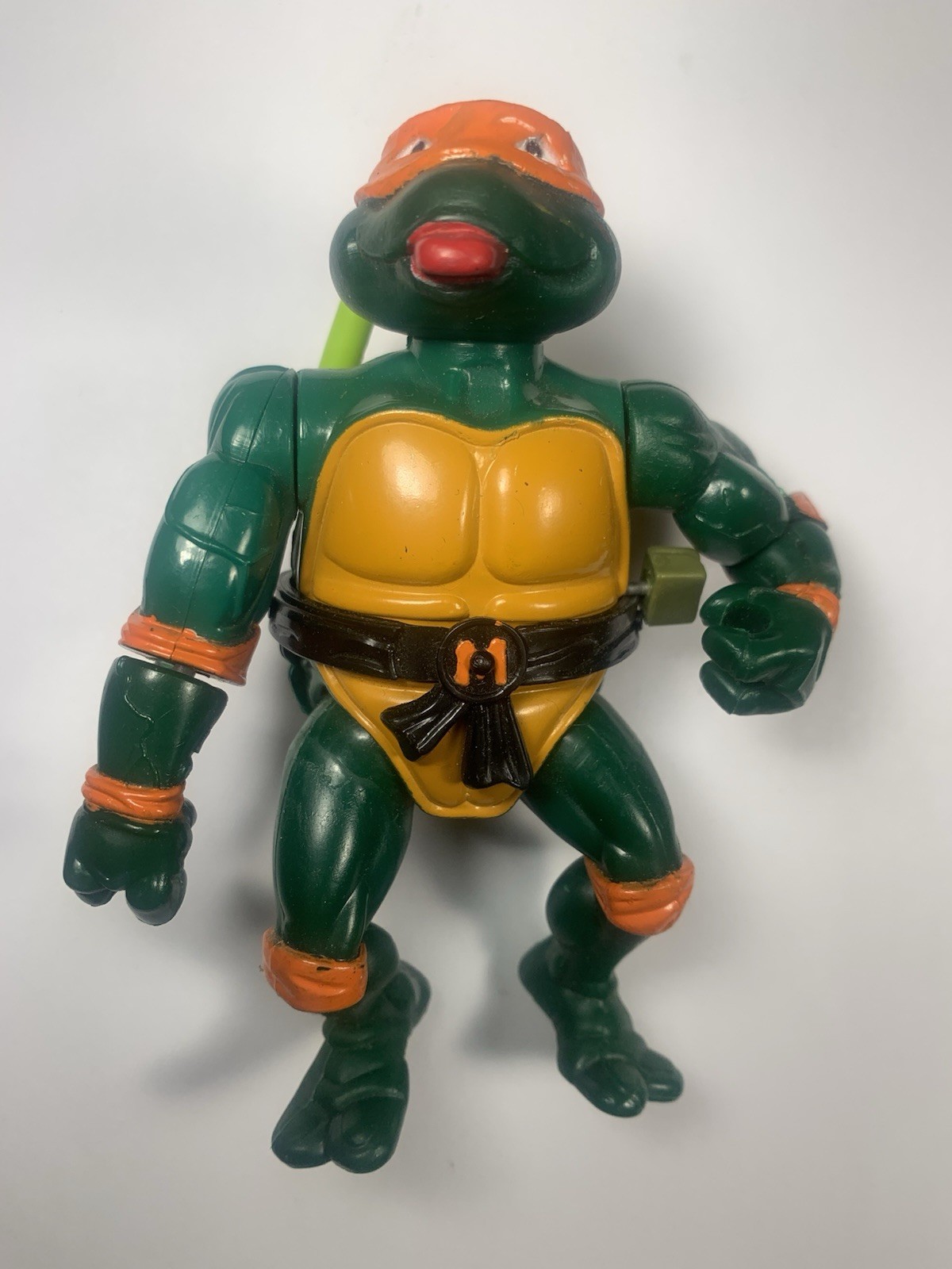 1989 Teenage Mutant Ninja Turtles Michelangelo Wind Up Playmates Action Figure
