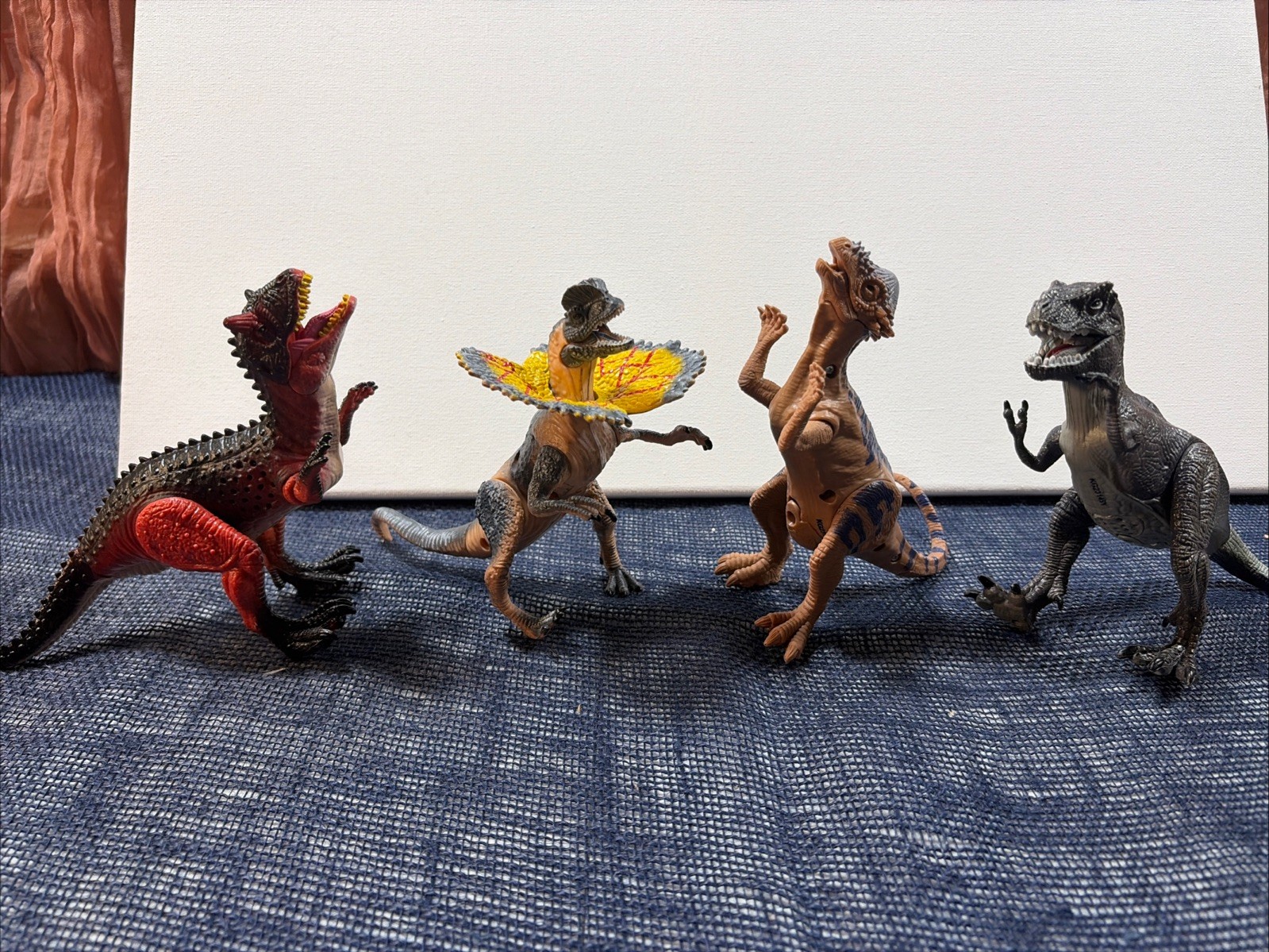 Kid Galaxy 6-inch Poseable Dragon Action Figures Set of 4