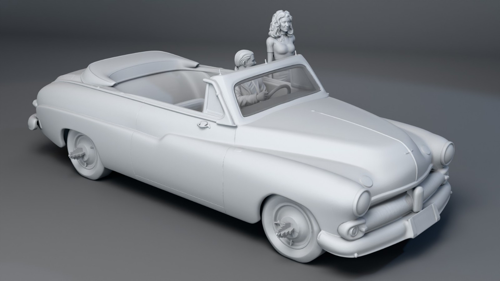 Grease Lightning Hellcat Crater Face Danny Cha-Cha 1:24 3D Printed 5 Figure Set