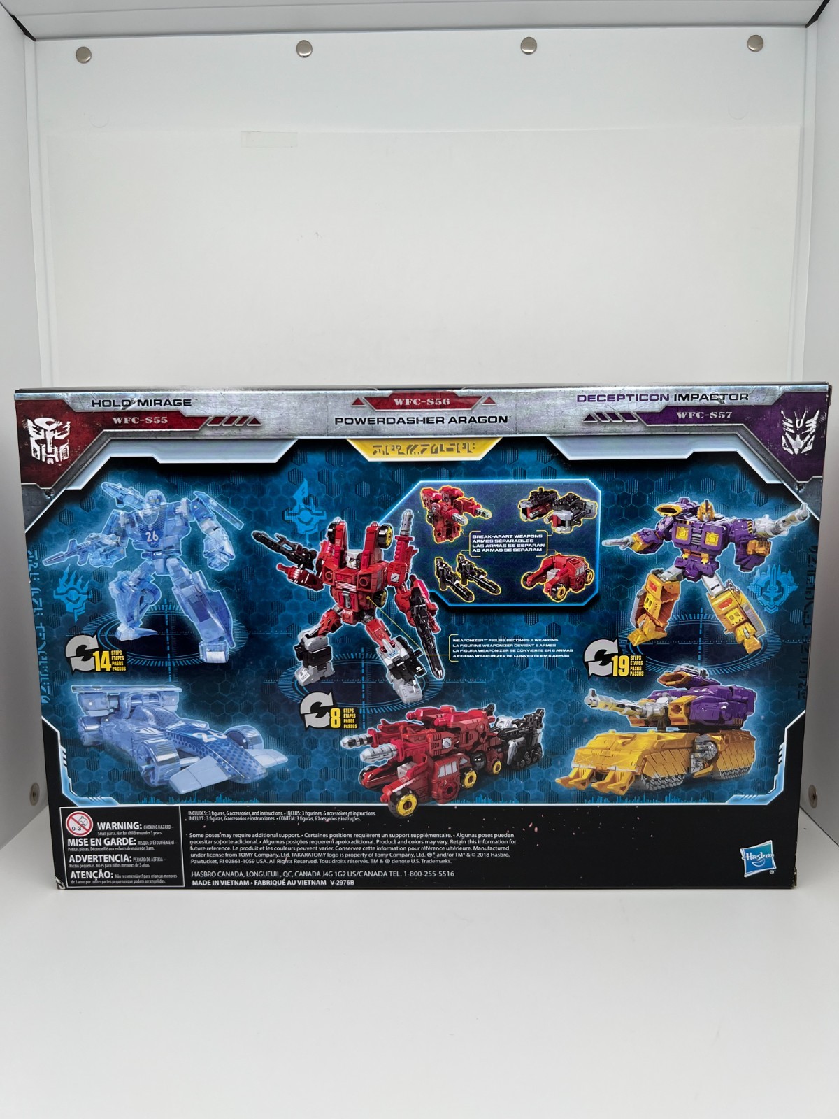Transformers WFC Siege Fan Vote 3 Pack Aragon, Transparent Mirage, and Impactor