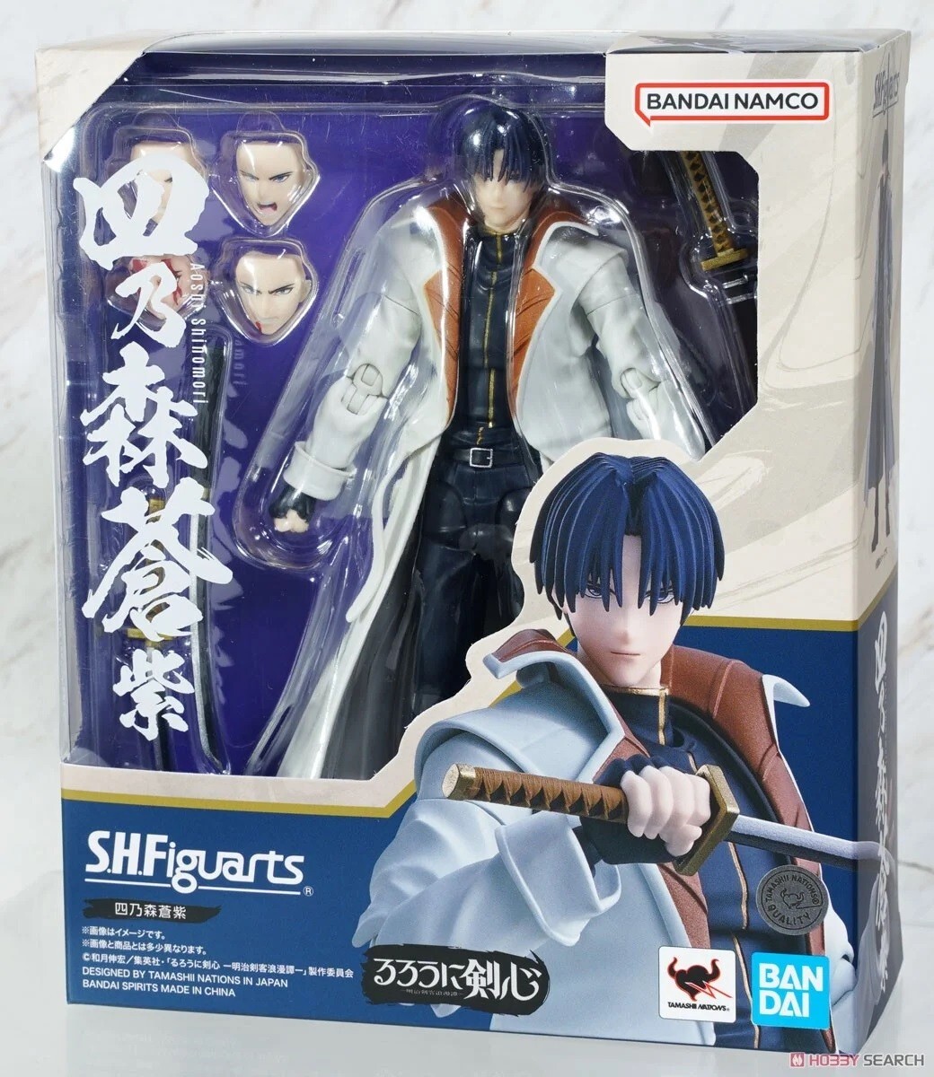 BANDAI S.H.FIGUARTS RUROUNI KENSHIN AOSHI SHINOMORI 165mm ACTION FIGURE