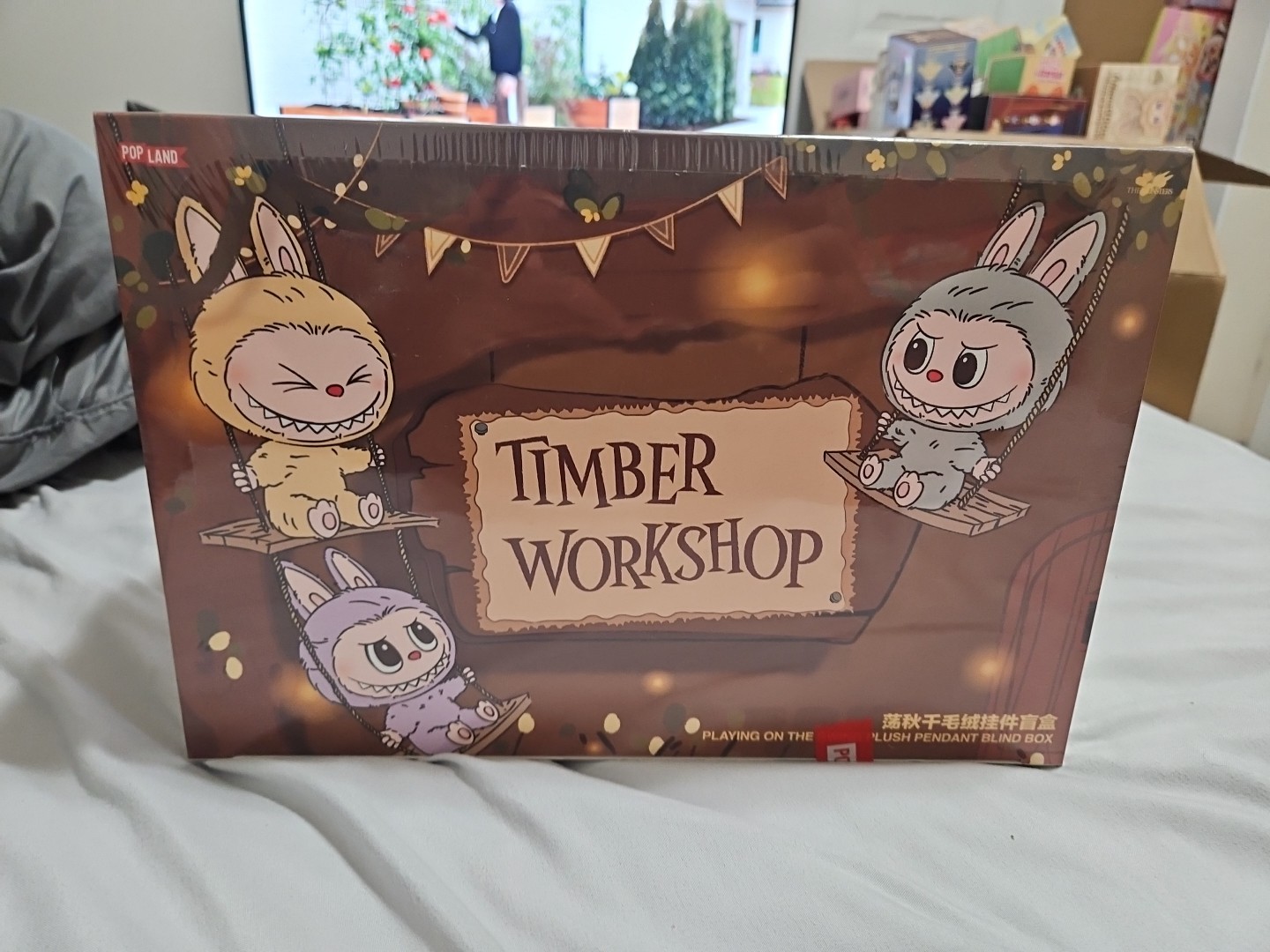 Pop Mart Timber Workshop Seties-Playing On The Swing Plush Pendant Blind Box Set