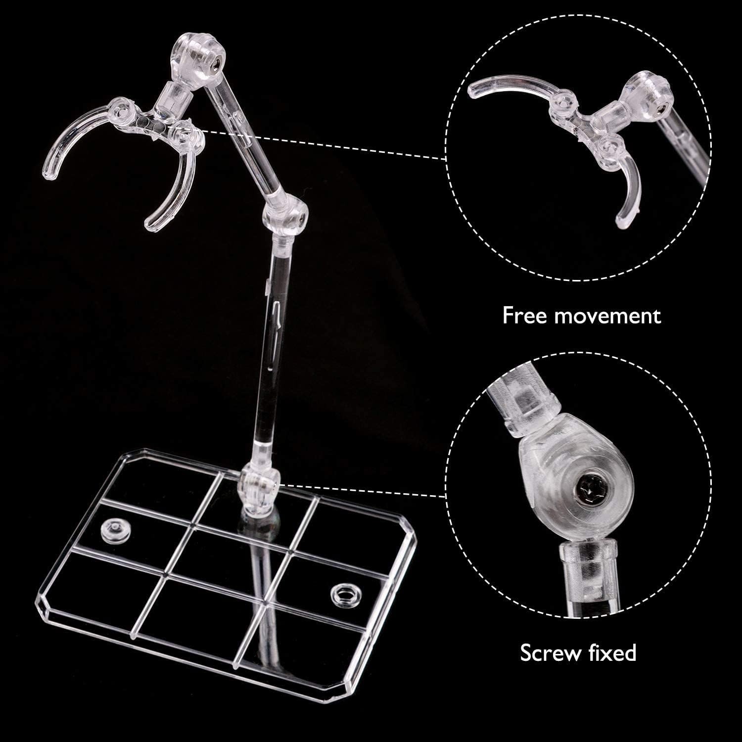 10pcs Action Figure Display Stand Holder Base