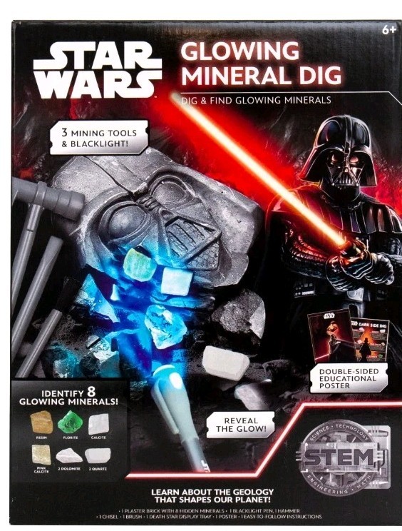 STAR WARS Glowing Mineral Dig, Boys and Girls, Child, Ages 8+