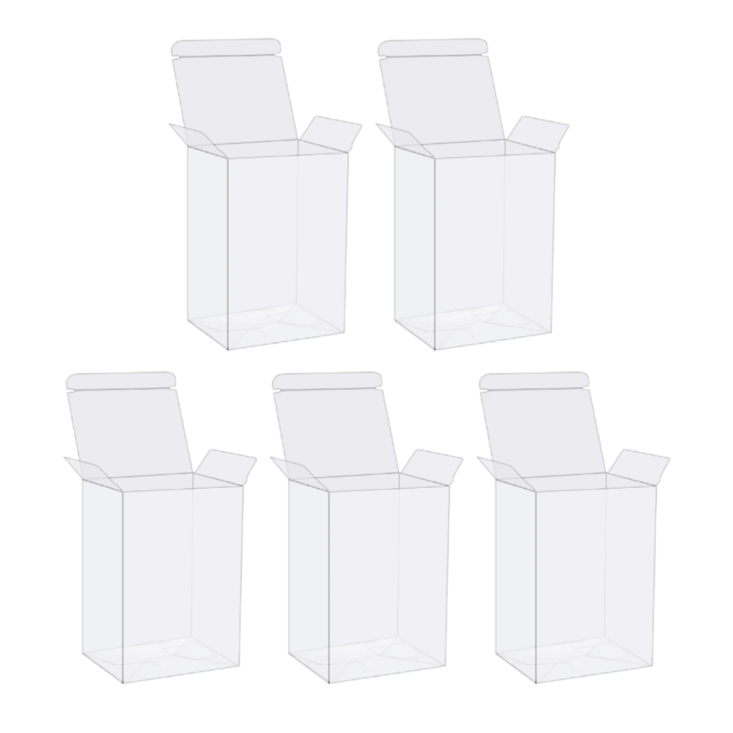 Pack of 5 Protector Case for Funko Pop! Vinyl Figures – 4 inches