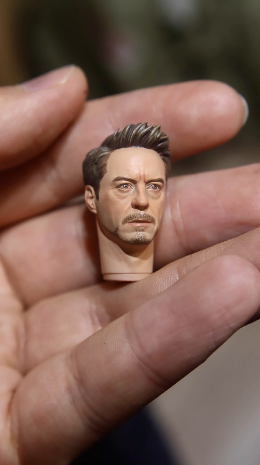 1/12 Robert John Downey Jr. Actor Head Carved Fit 6in Action Figure
