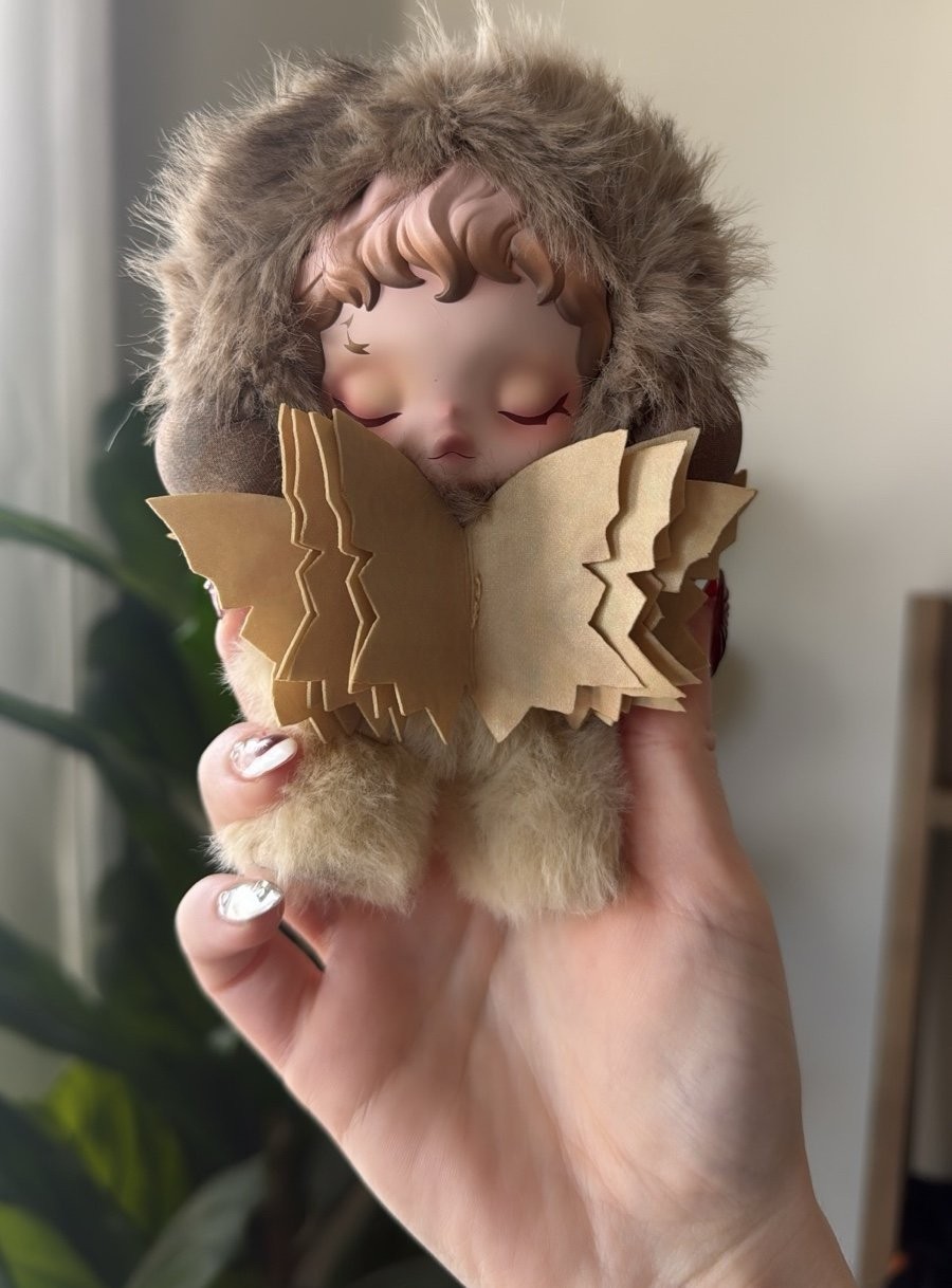 Authentic Skullpanda L&rsquo;Impressionnisme Plush Pendant Teakwood