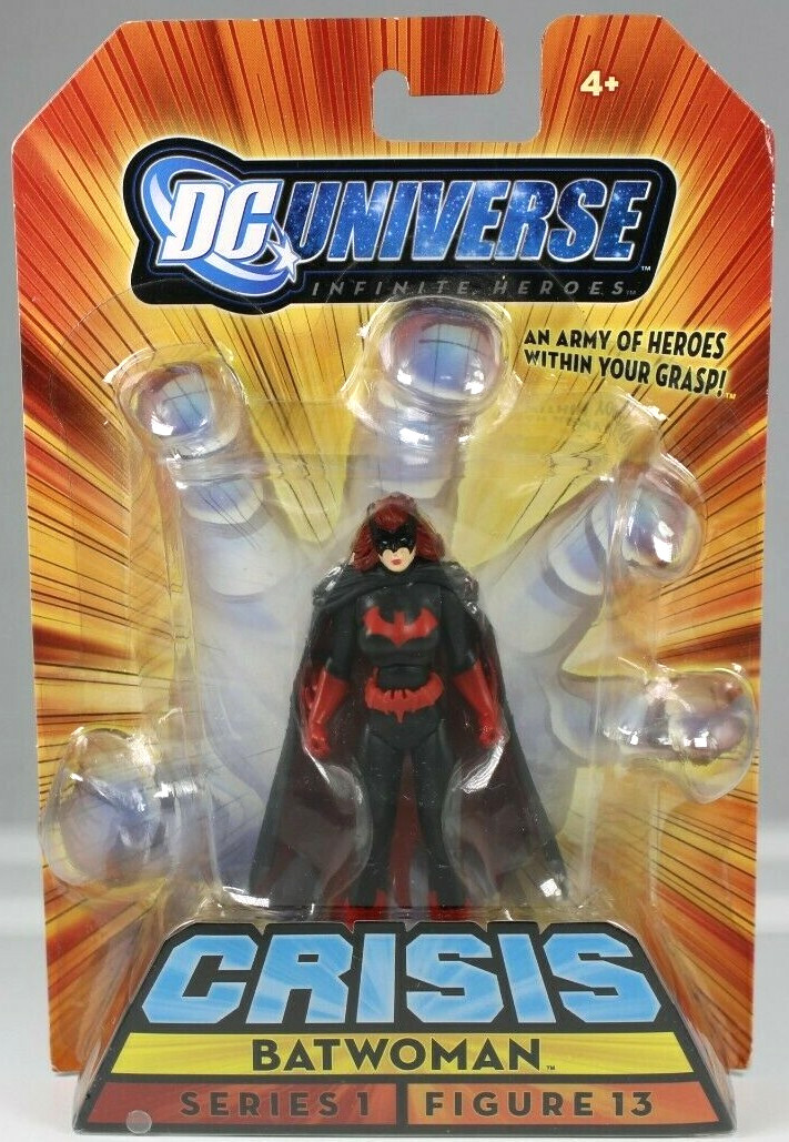 MATTEL DC UNIVERSE CRISIS SERIES 1 BATWOMAN 4&Prime; ACTION FIGURE #13 2008 NEW SEALED