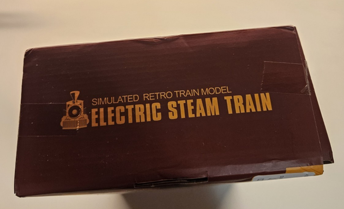 Simulated Retro Train Model 16 Pcs Electric Steam Train NO.699-18A (Open – Box /