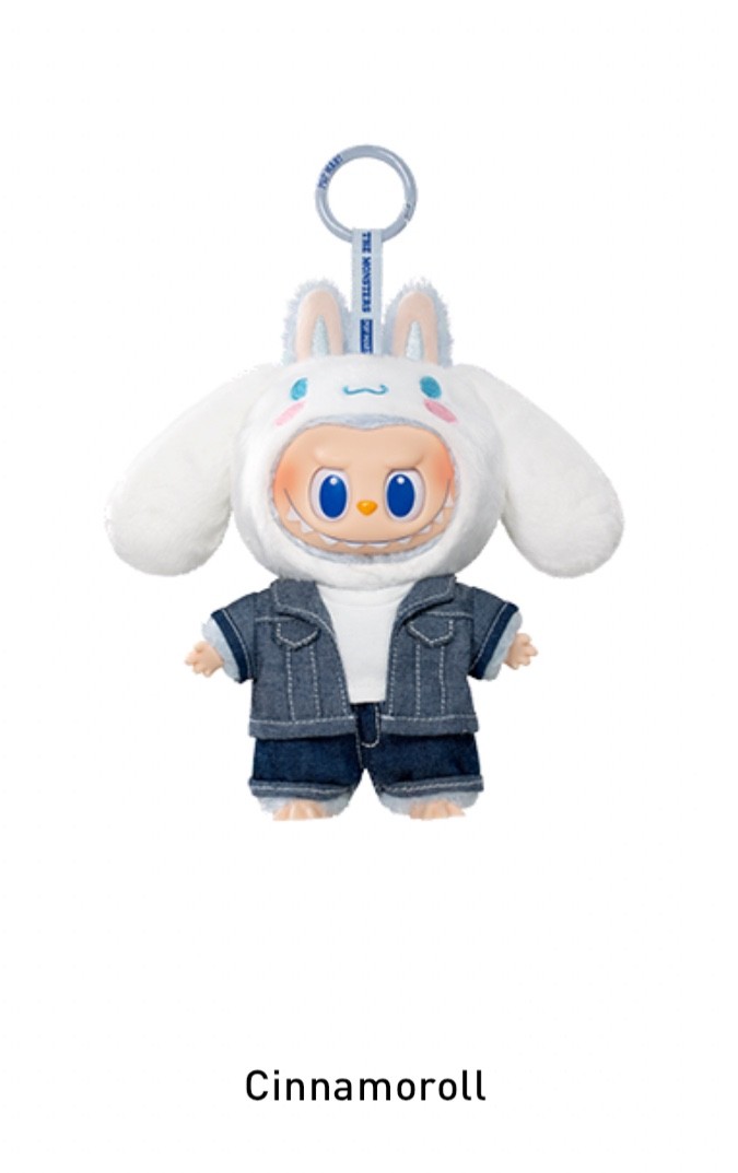 Authentic Labubu The Monsters Hello Kitty And Friends Sanrio Vinyl Plush Pendant