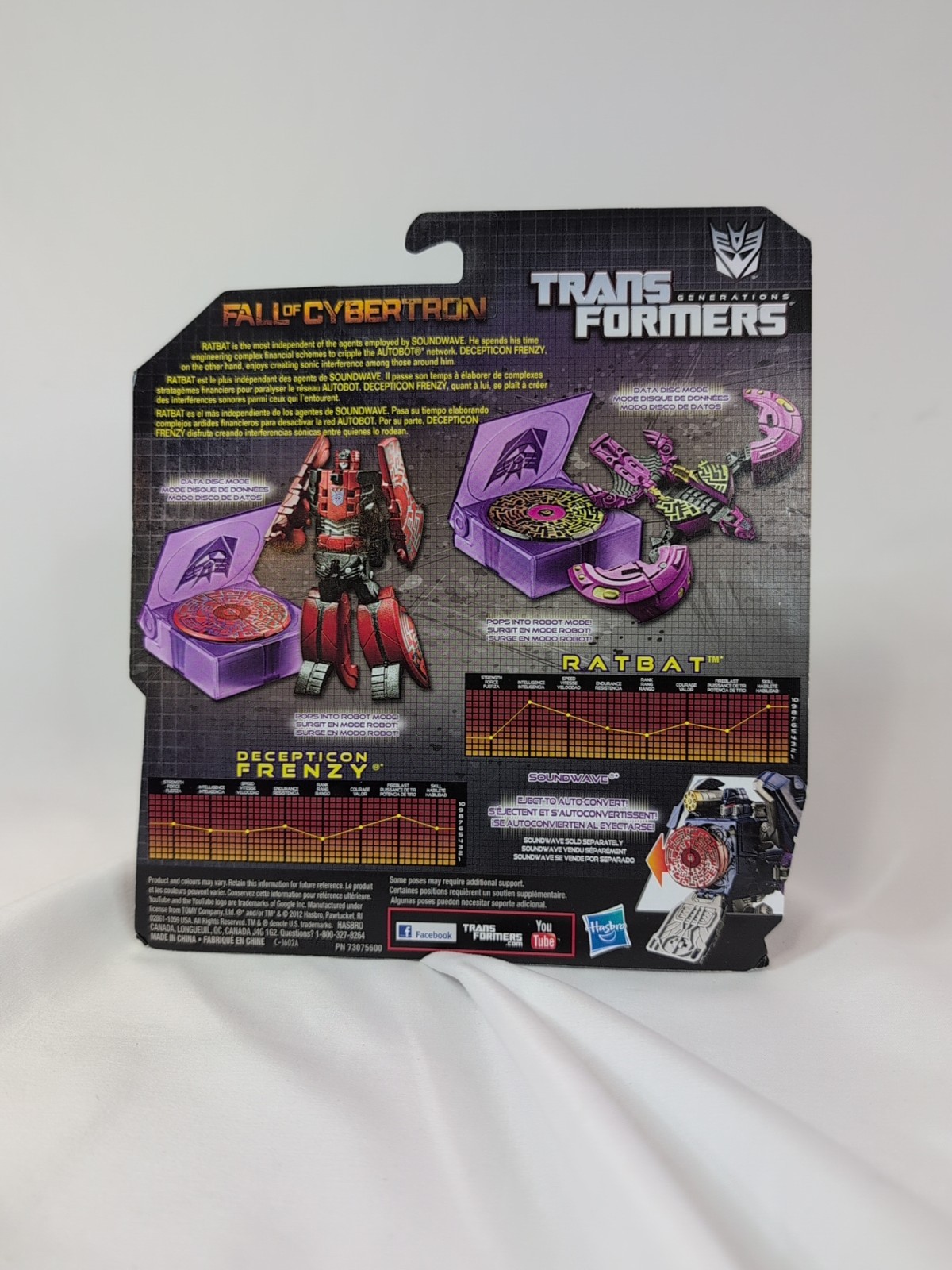 Transformers Generations Fall of Cybertron Decepticon Frenzy & Ratbat New Sealed