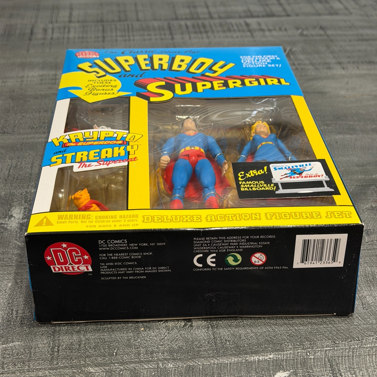 Superboy And Supergirl Krypto Streaky DC Direct Classic Silver Age Figure Set