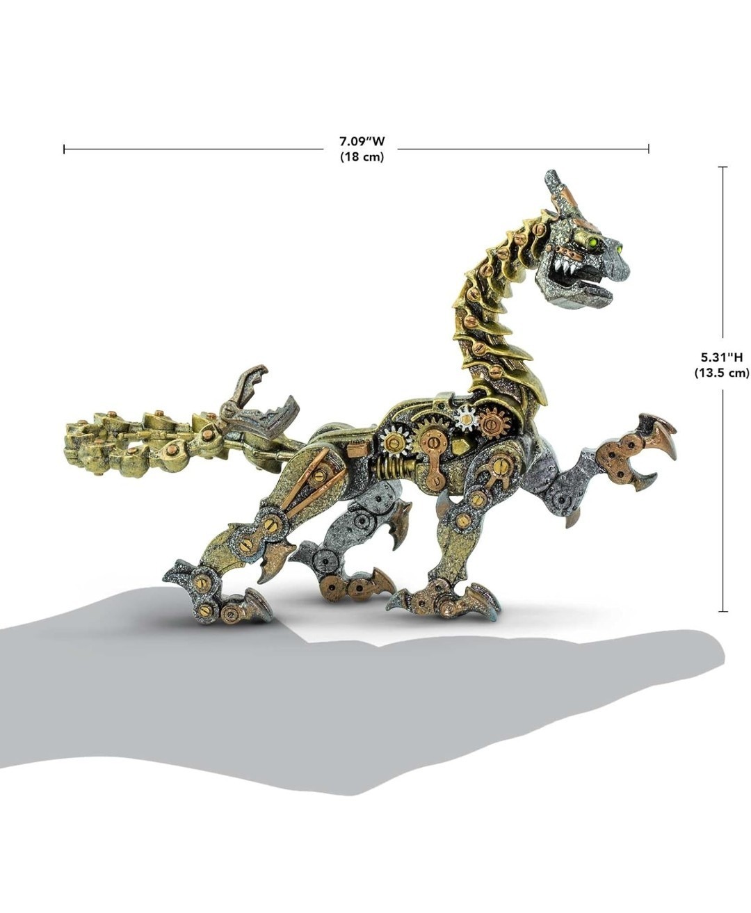 Safari LTD Steampunk Copper Clockwork Robot Dragon Figure 2019