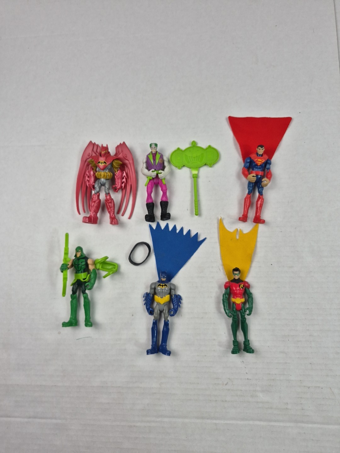 DC Action Figure Lot Batman Knightfall Red Azrael Comics Green Arrow Joker ROBIN