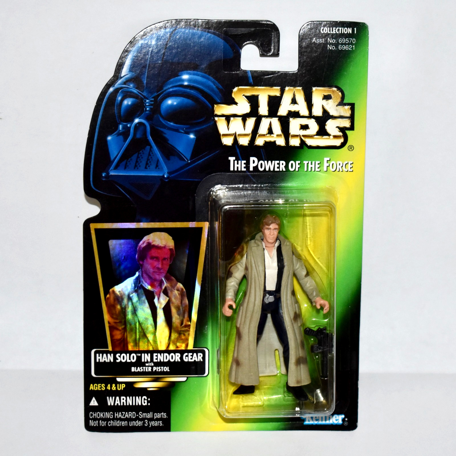STAR WARS Power of the Force HANS SOLO ENDOR GEAR Kenner 69621 Action Figure NIP