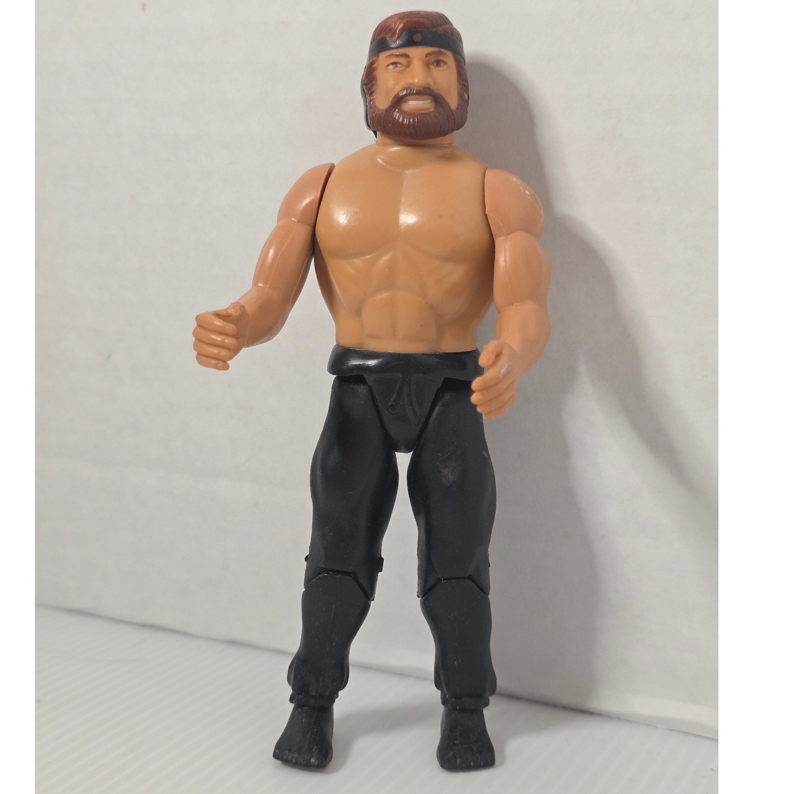 Lanard Action Figure 4.75in Black/Tan Fair 1985 Ninja Toy
