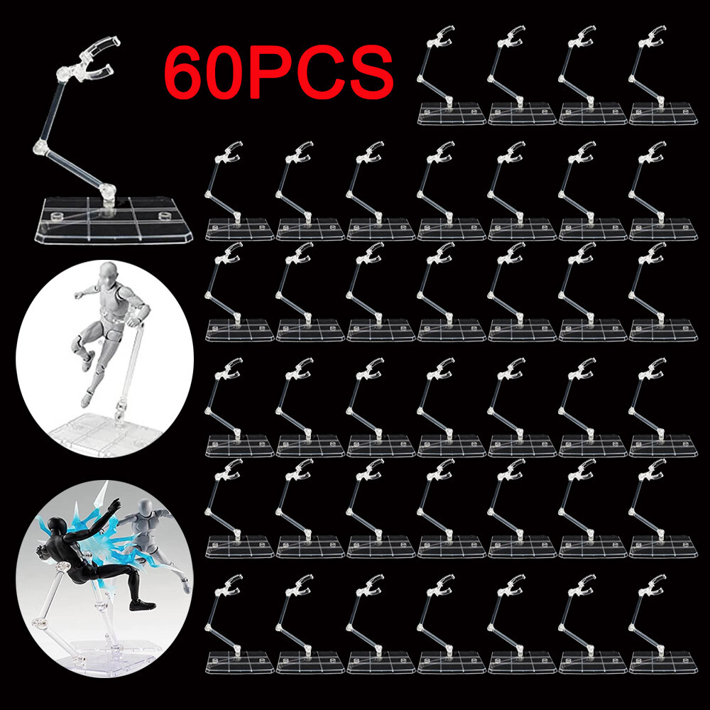 60Pc Adjustable Action Figure Display Holder Base for HG144 Doll Model Stand USA