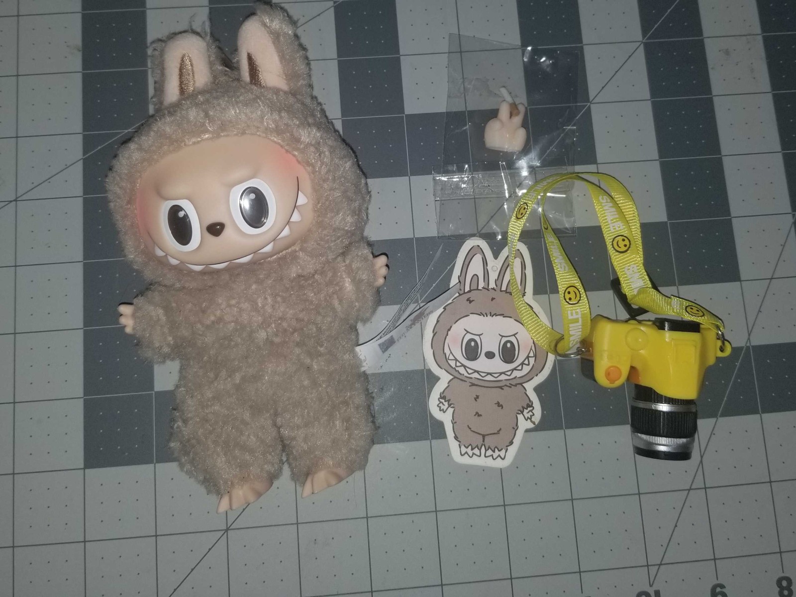 Authentic Macron Labubu- Toffee with Accessories