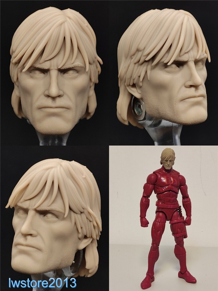 1:12 Solider Charlie Cox C Head Sculpt Carved For 6&Prime; Male Action Figure Body