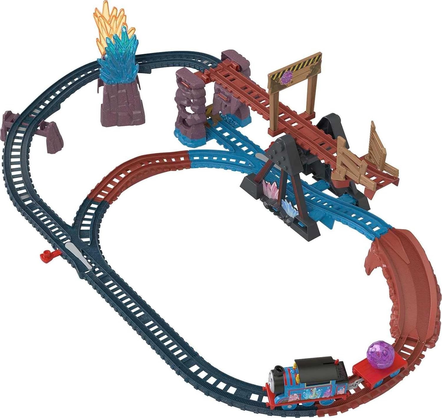 Thomas & Friends Motorized Toy Train Set Crystal Caves Adventure Tipping Bridge