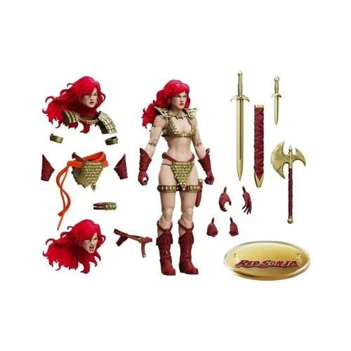 Conan Red Sonja Epic H.A.C.K.S. Limited Gold Red Action Figure Boss Fight Studio