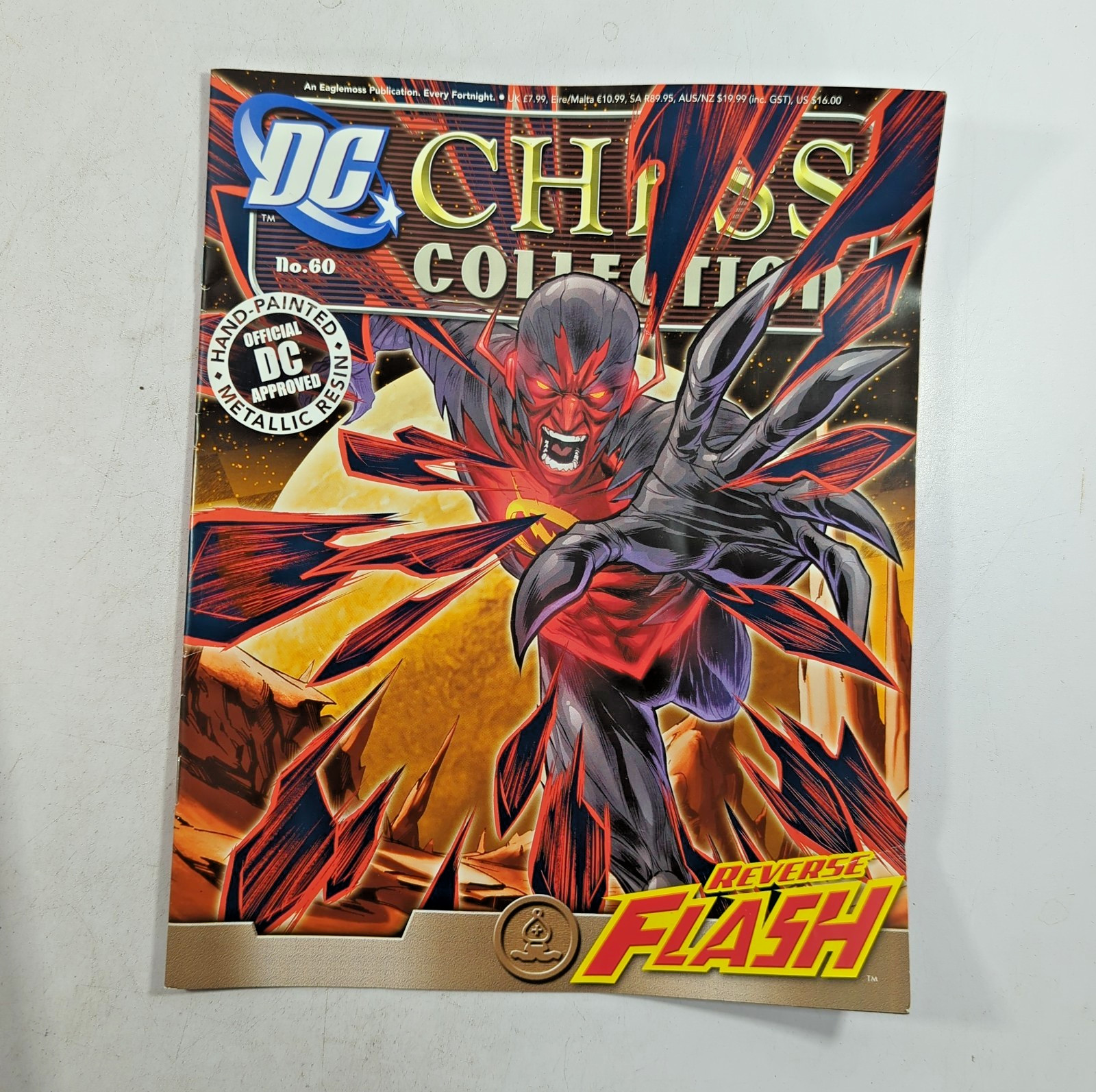 DC Chess Collection #60 Reverse Flash Eaglemoss Lead Figurine Statue w/ Magazine