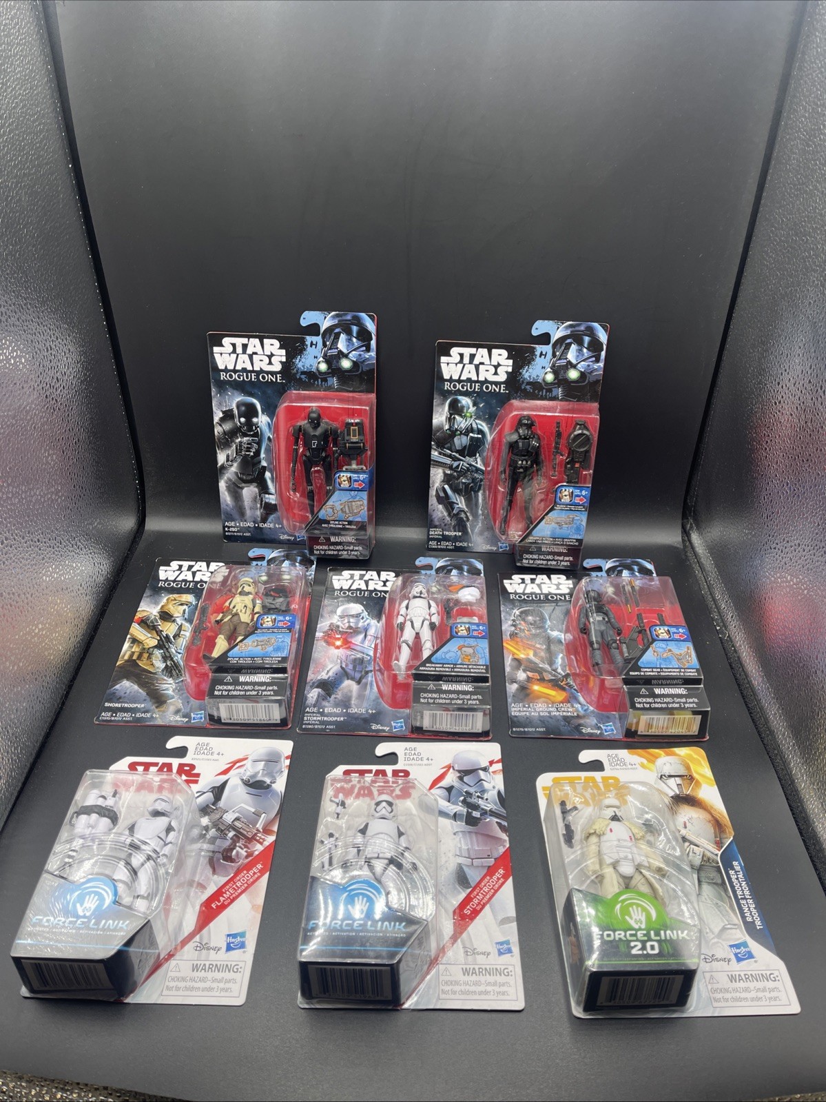 Star Wars Rogue One 3.75&Prime; Lot Of 8 Figures Death Troopers Storm Troopers!