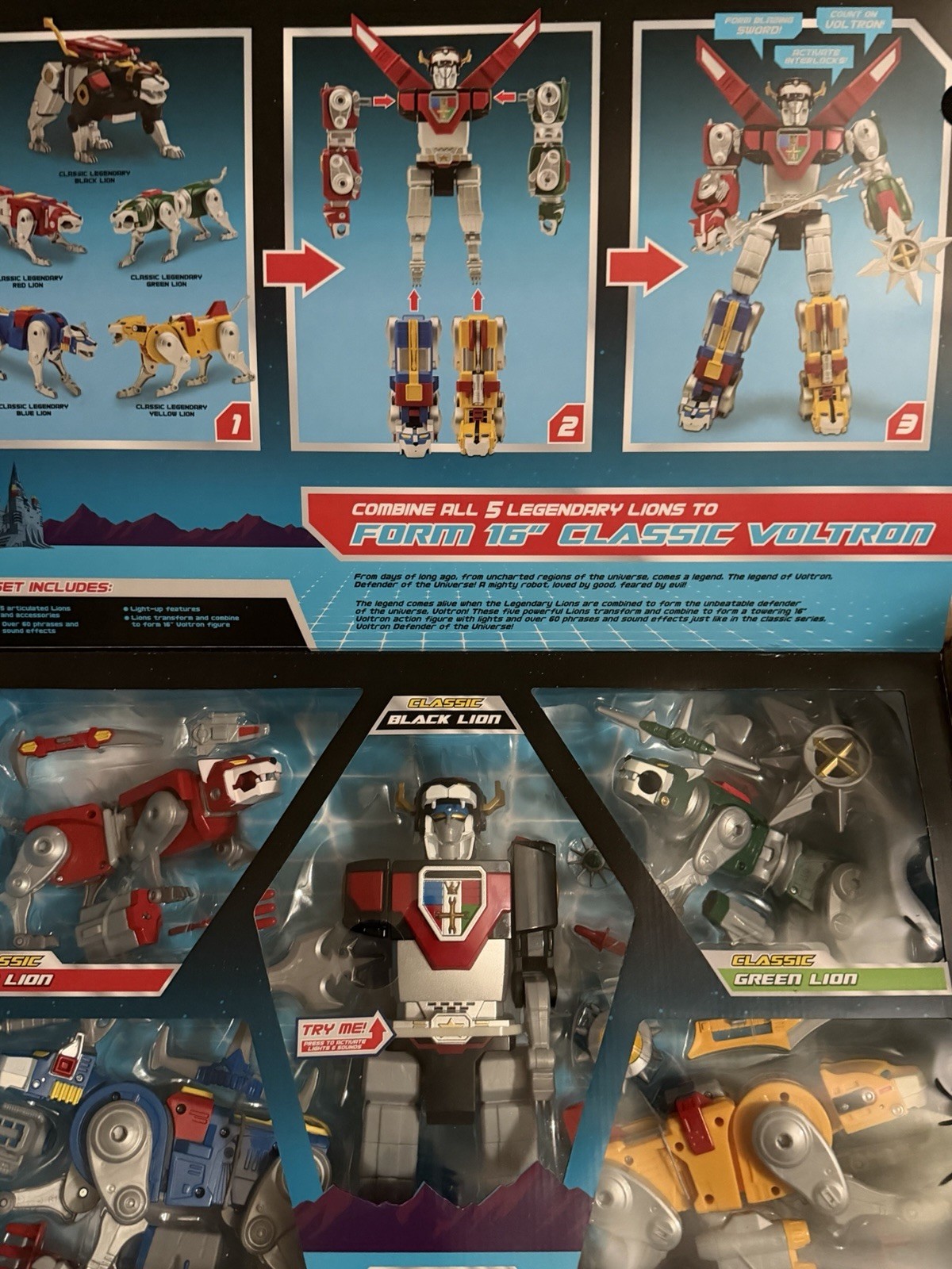 Voltron Classic Legendary Defender 40th Anniversary 5 Lion Complete Set New