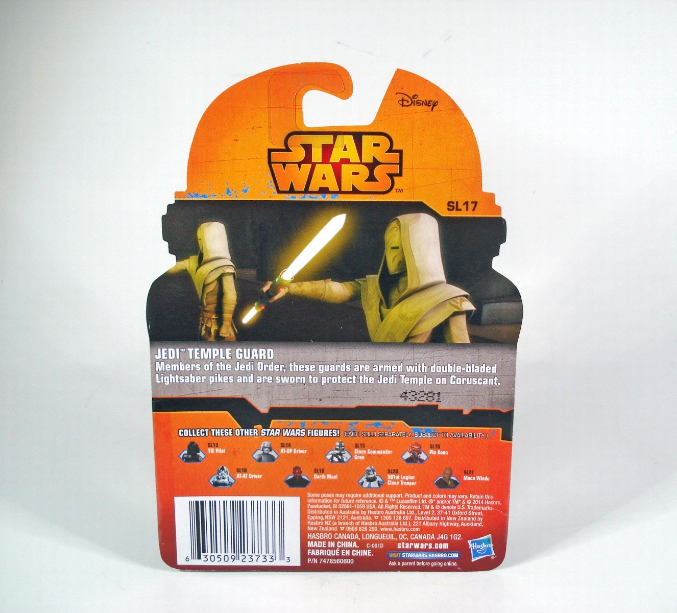 Star Wars Rebels Clone Wars 3.75&Prime; JEDI TEMPLE GUARD Saga Legends SL17