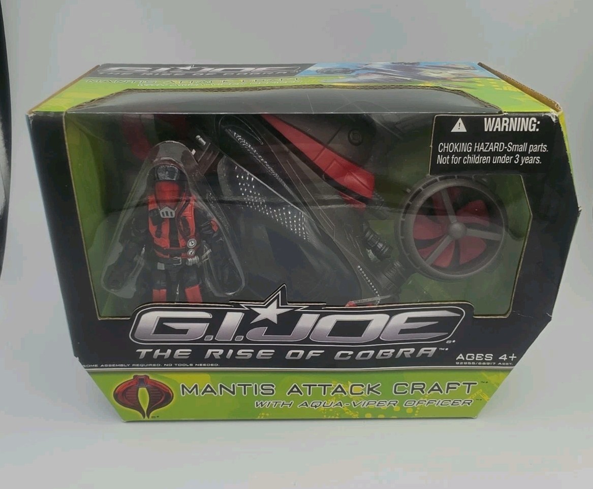 GI Joe The Rise Of Cobra Mantis Attack Craft With Aqua Viper Officer