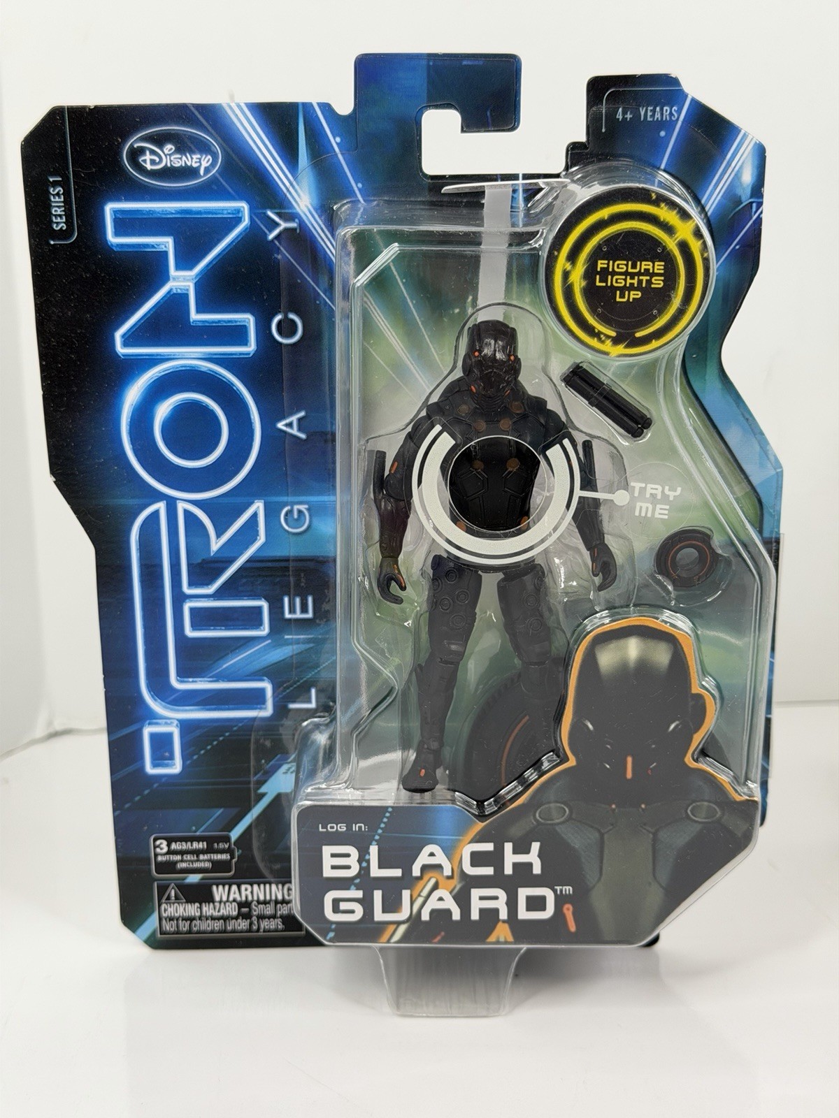 Disney Tron Legacy Black Guard 4 Inch Action Figure Spinmaster 2010