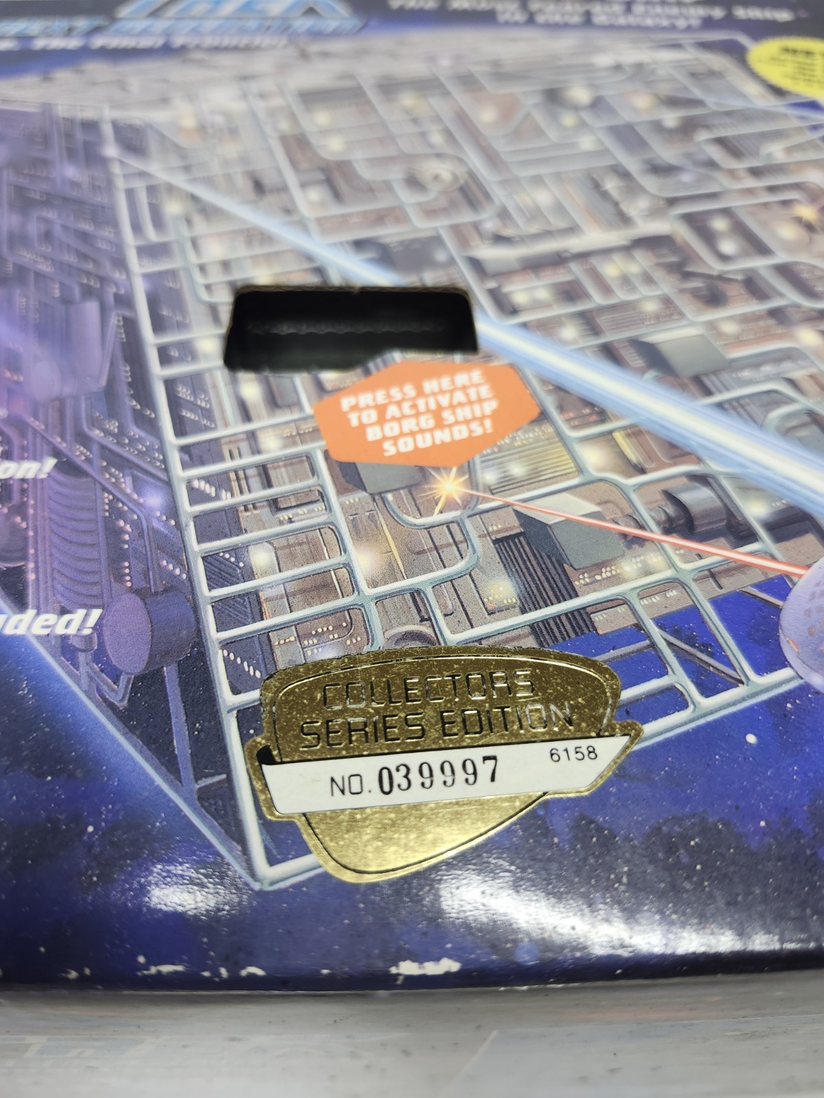 Star Trek The Next Generation BORG SHIP Cube 1994 Playmates Vintage Sealed NEW