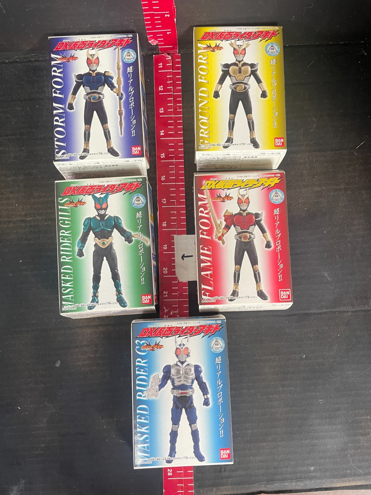 Bandai Kamen Rider Agito Generation 3 Action Figures Set of 5 – Boxed 2001
