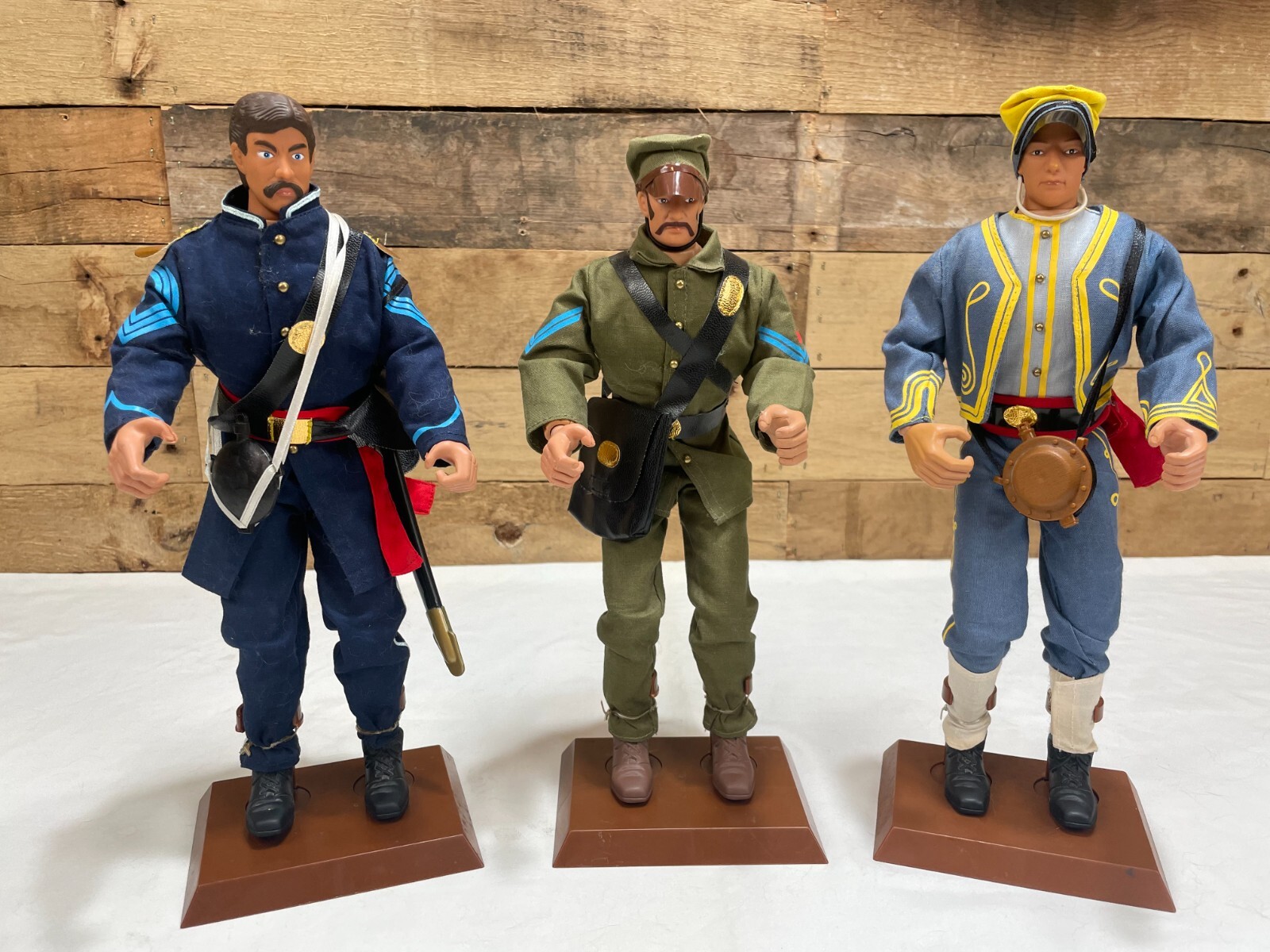 3 VINTAGE GI JOE SOTW FORMATIVE INT. 12&Prime; FULLY JOINTED ACTION FIGURES
