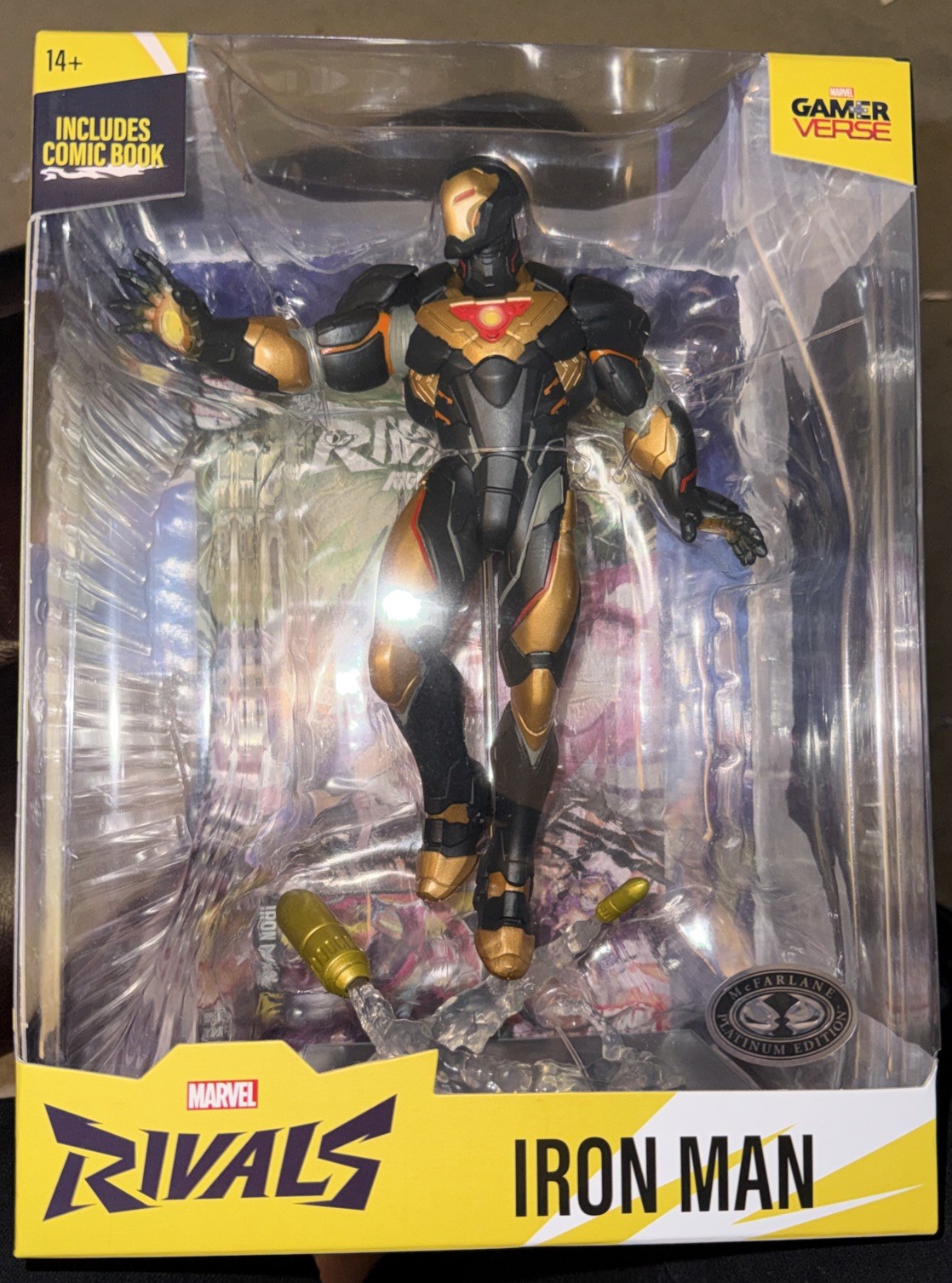 Marvel Rivals Iron Man EX CHASE Platinum Edition McFarlane statue