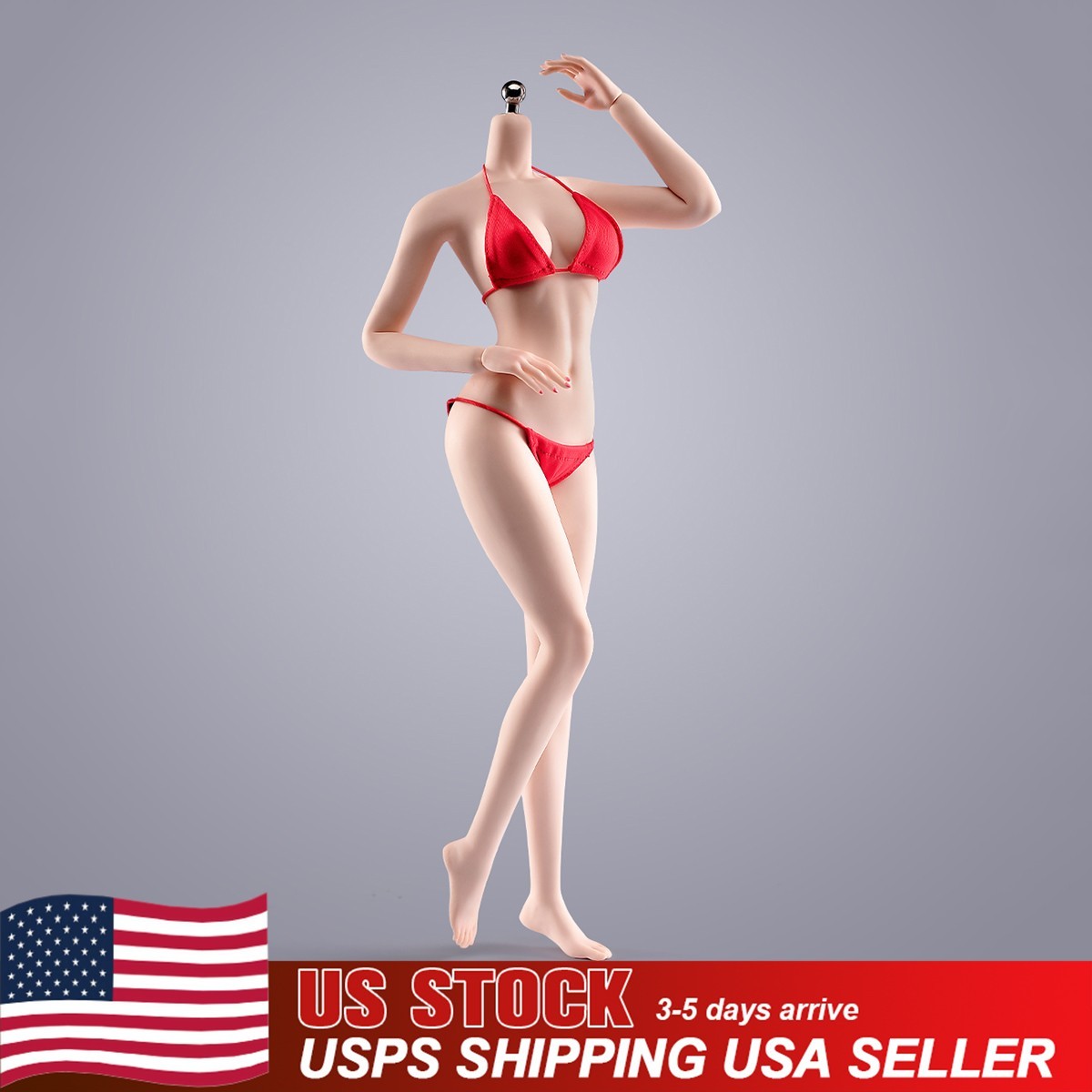ANT T303B 1/6 Super Flexible Female Seamless Pale Medium Breast 12 » Figure Body