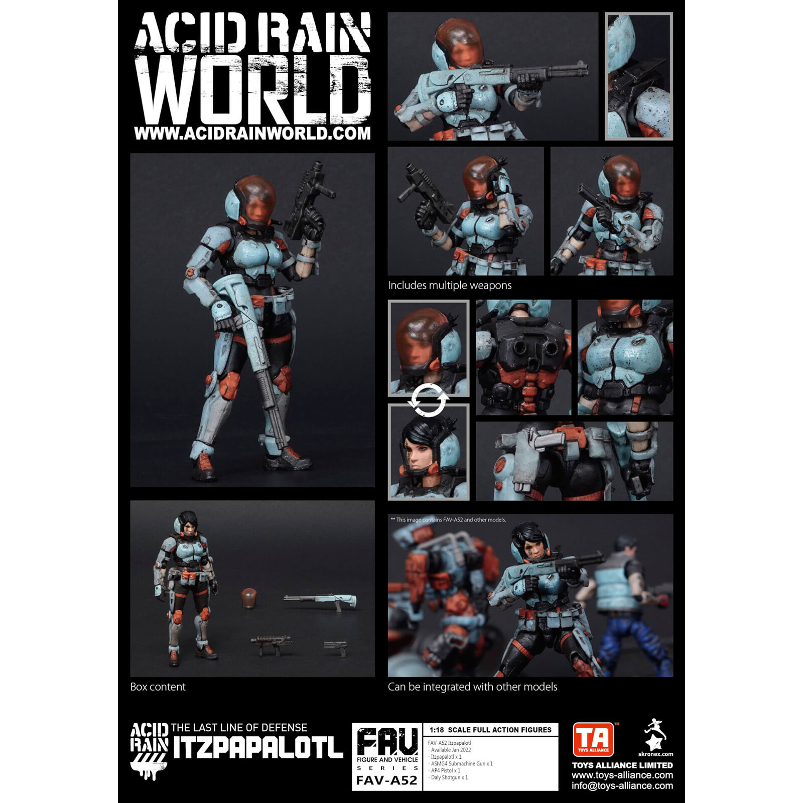 Acid Rain FAV-A52 Itzpapalotl Action Figure NEW IN STOCK