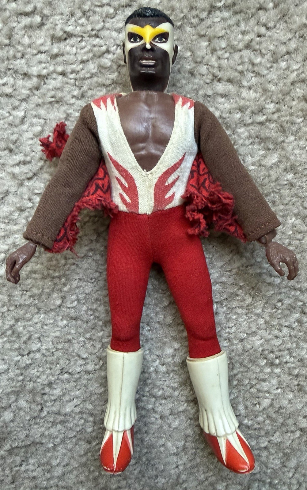 Vintage 1970’s Marvel Mego Falcon 8&Prime; Action Figure- Original Owner