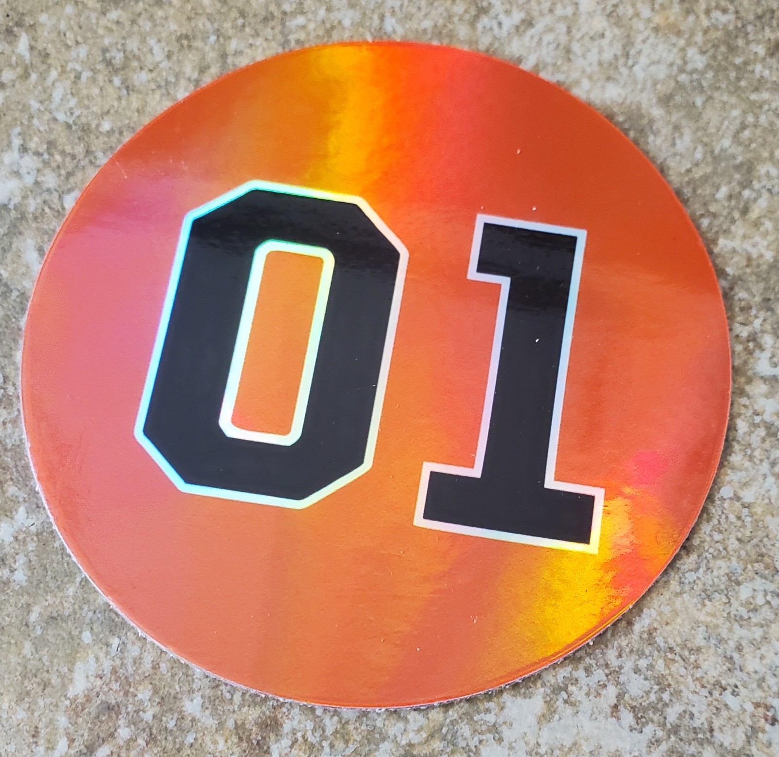 Dukes of Hazzard 01 Decal Stickers HOLOGRAPHIC REFLECTIVE HEAVY DUTY VINYL 3&Prime;