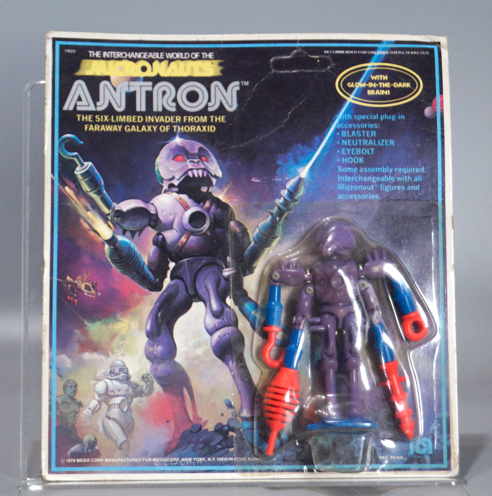 Vintage Mego Micronauts 1979 Alien Antron Mint On Card MOC unpunched & Sealed
