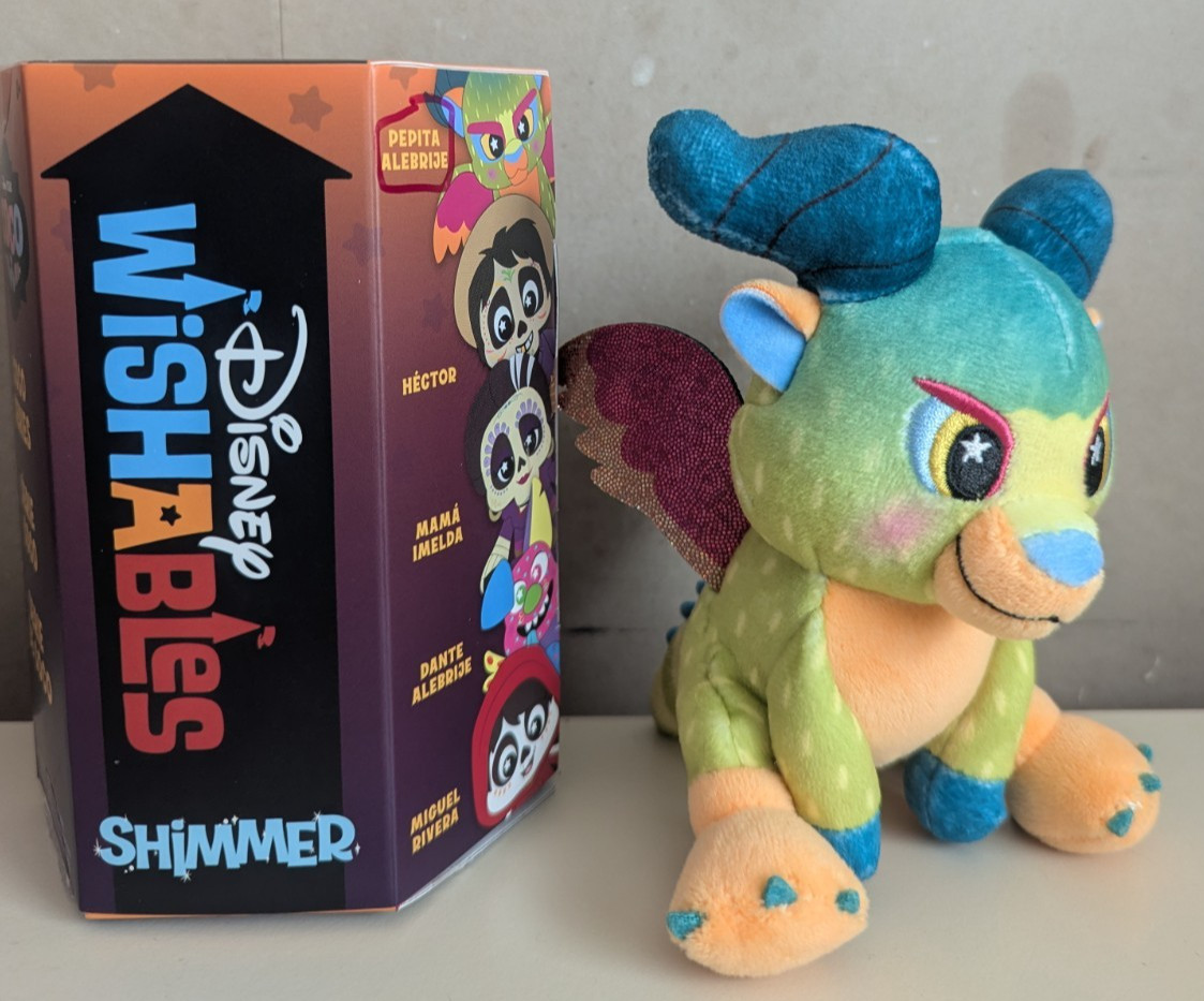 Disney Pixar Wishables Shimmer COCO Series: PEPITO ALEBRIJE Plushie w/ Box (NEW)