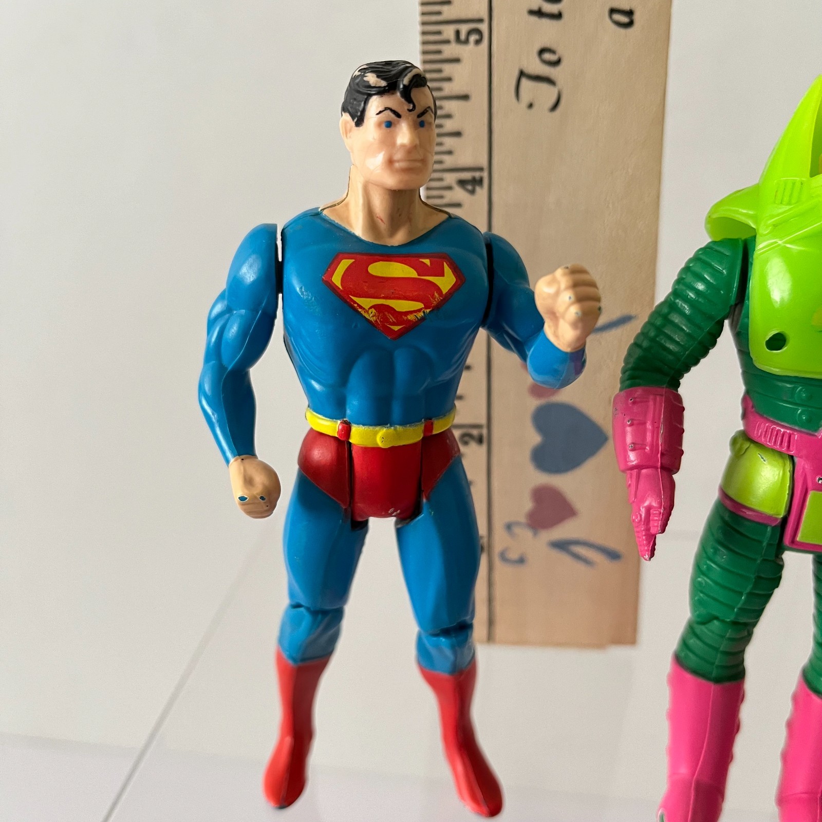 Lex Luthor & Superman Action Figure Super Powers Collection Kenner 1984 Vintage