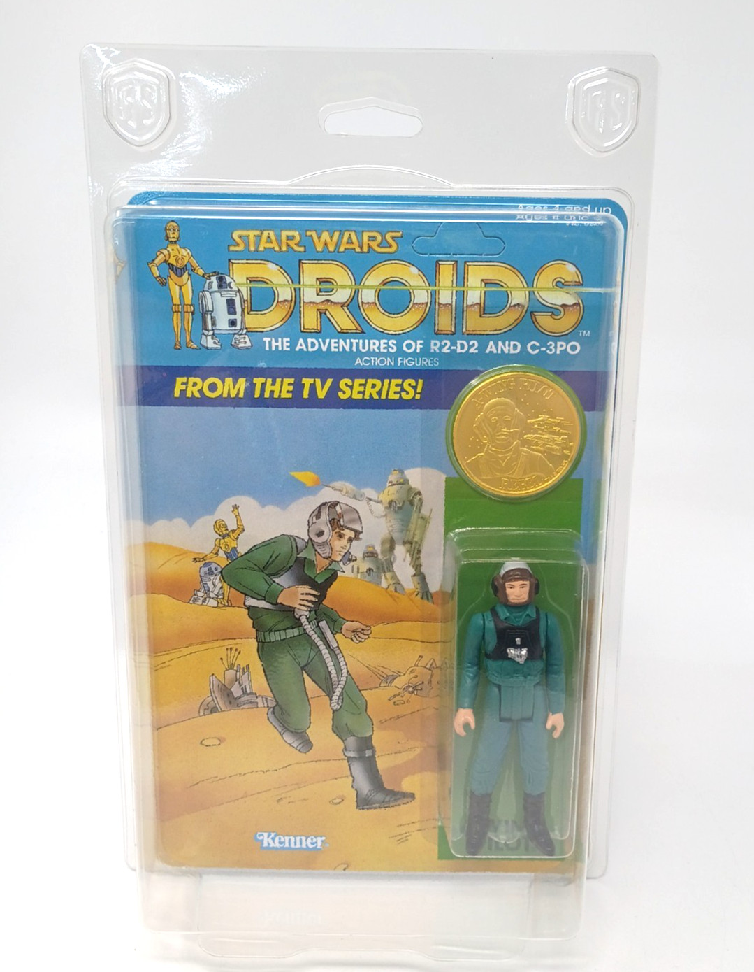 STAN SOLO Star Wars DROIDS Kenner Style A-Wing Pilot CUSTOM REPRO Action Fig