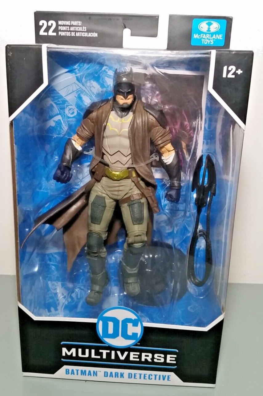 Batman Dark Detective Figure with Collectible Card, McFarlane Toys, NEW
