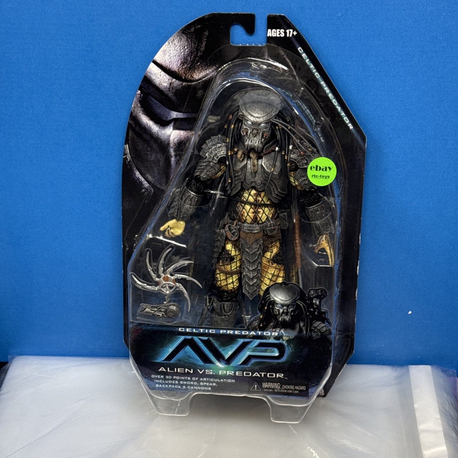 NECA AVP Alien vs Predator CELTIC PREDATOR Series 14 Figure Authentic 2015 Read