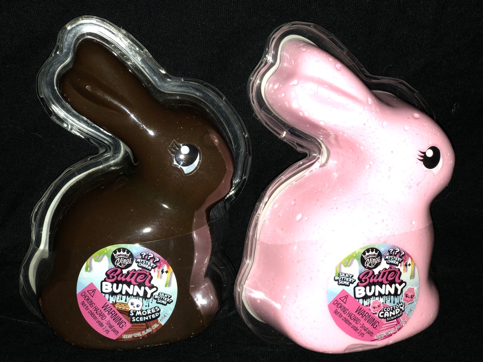 COMPOUND KINGS BUTTER BUNNY W/ MYSTERY CHARM S&rsquo;MORES COTTON CANDY SCENTED SLIME