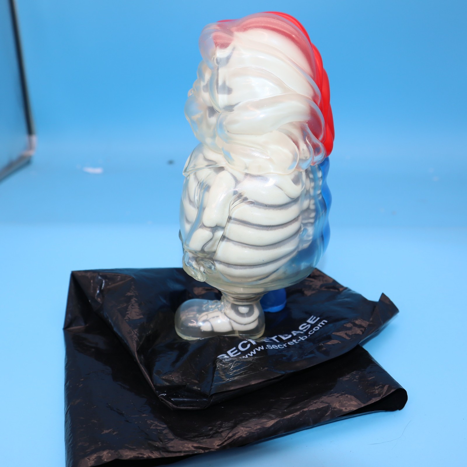MC Supersized Sofubi Figure Blue & Red Half X-Ray by Secret base x Ron English!