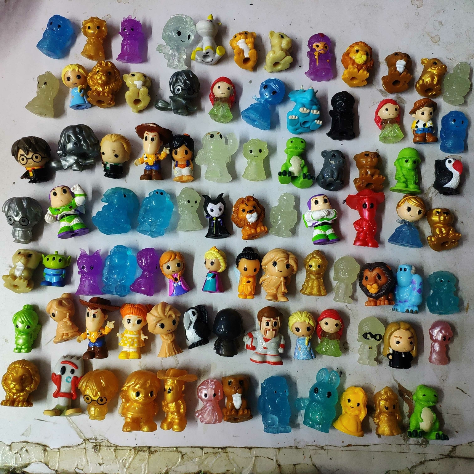 15-30pcs Random Different Ooshies Disney Princess Lion King Pixar Harry Potter