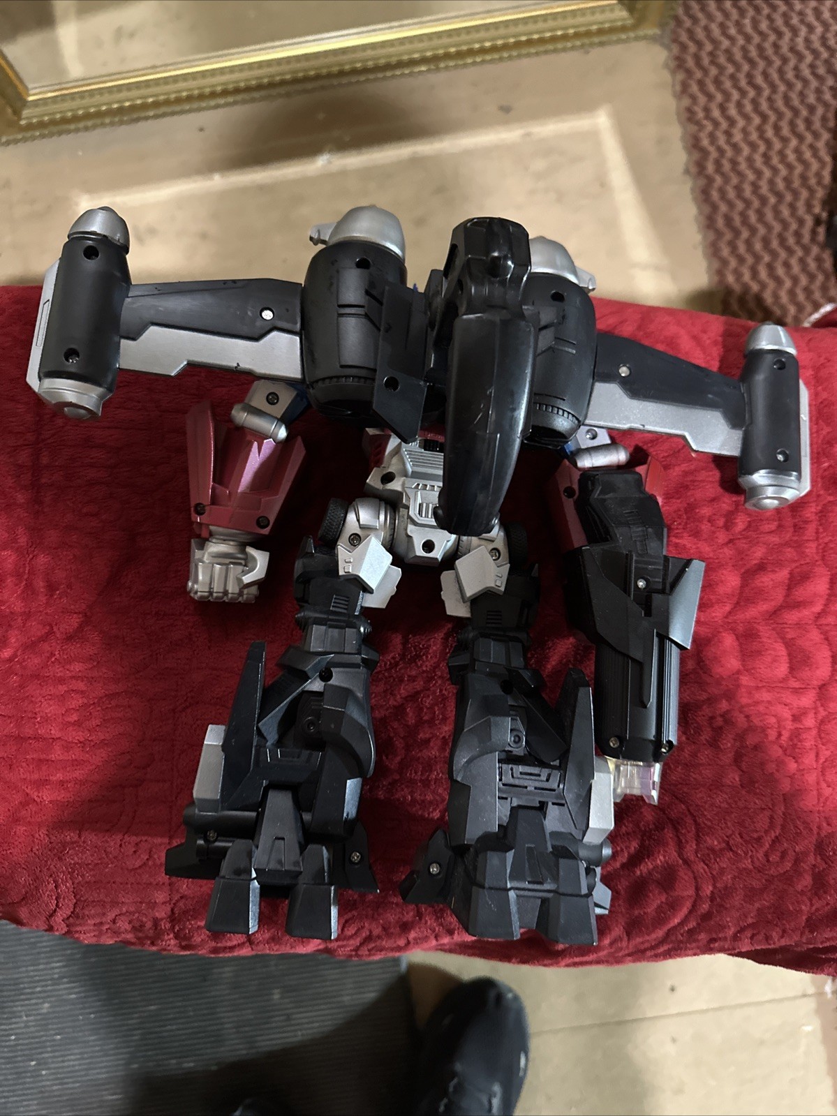 Optimus Prime Mega Power Bot Transformers Electronic Talking Toy Tested 12”